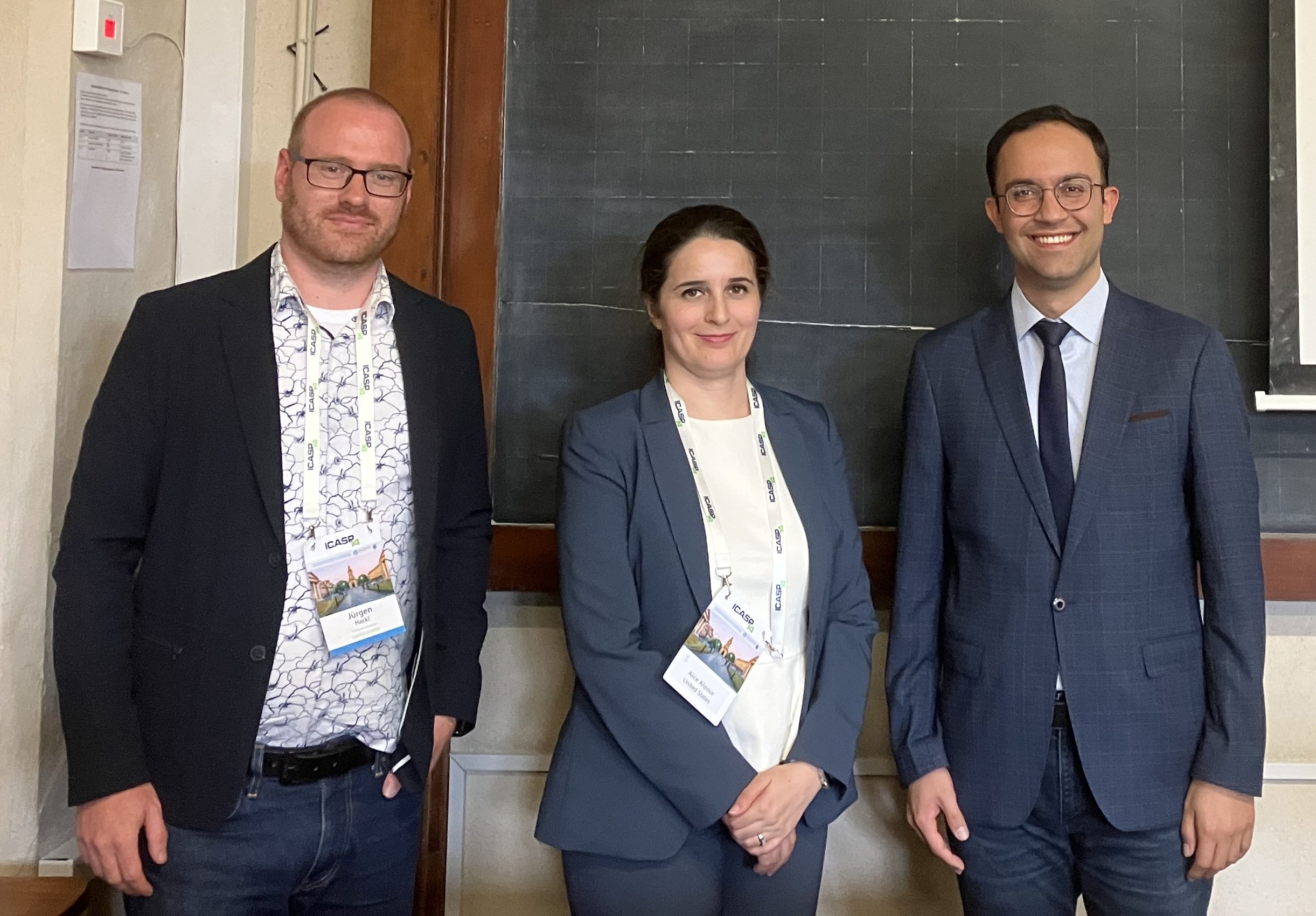 Picture of Prof. Jürgen Hackl, Prof. Alice Alipour and Phd Student Hossein Nasrazadani